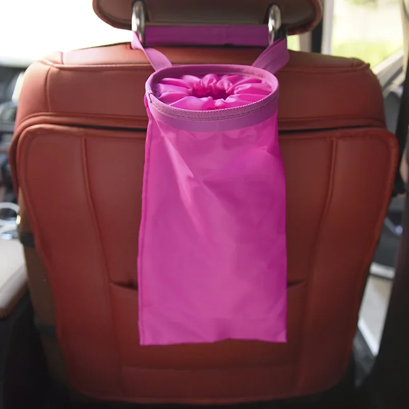 POSSBAY Car Trash Bag Garbage Can Dust Rubbish Bin Box Auto Seat Back Bag Hanging Black/Blue/Red/Rose Red/Orange/Yellow