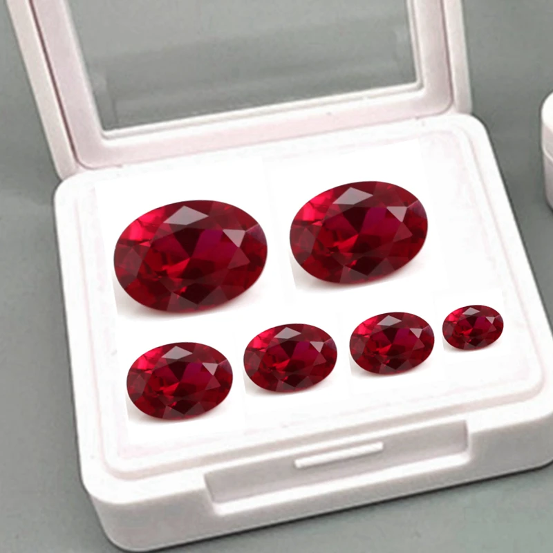 Hübscher Rubinstein, leuchtet unter UV-Licht, oval geschliffener Mohs-Edelstein für die Schmuckherstellung/Inlay/Sammlung/Geschenk – Detail 8