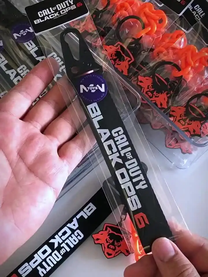 コールオブデューティキーホルダーストラップ、21ゴースト、ブラック