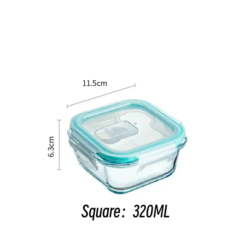 Premium Glass Lunch Bento Box for Adults - Microwave & Dishwasher Safe Food Storage Container with Lids for Office Meal Prep