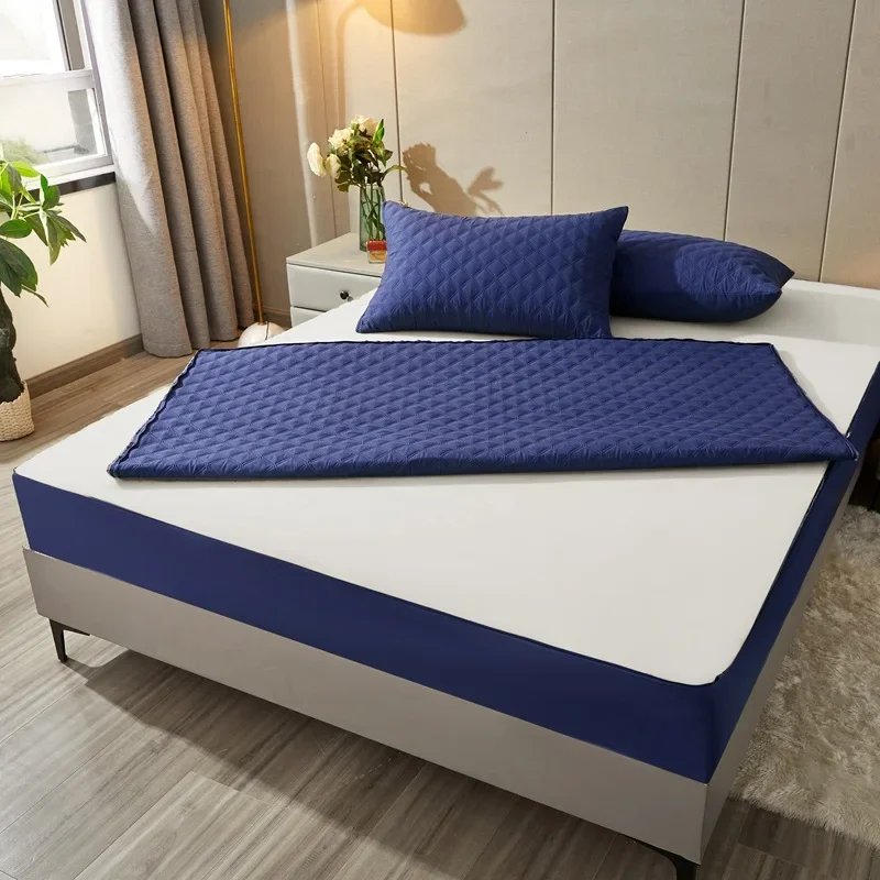 100WaterproofMattressCoverwithZipper6sidedFullCoverageQuilted