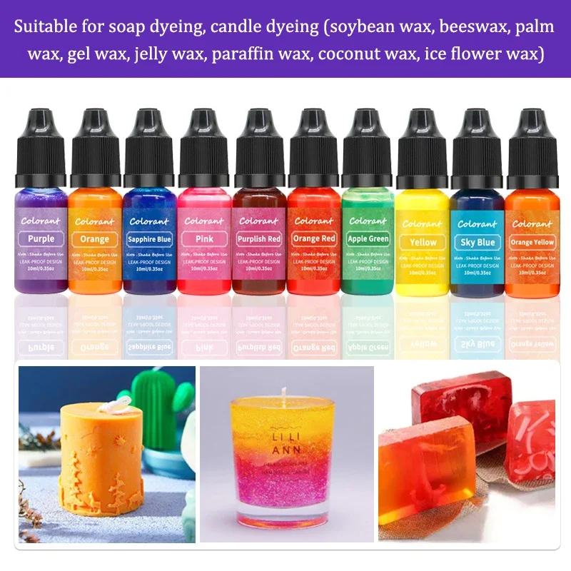 20PCS Candle Color Essence High Concentration Scented DIY Handmade Soap Mold Coloring Pigment Soybean Wax Paraffin Dye Colorant candle dyes pigment soap dye pigments