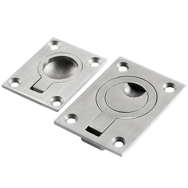 Marine Boat Deck for Hatch Stainless SteelPull Ring for Interior Door Cabinet 2pcs boat marine 316 stainless steel solid cast 2inch deck hardware hatch door hinge cabinet butt