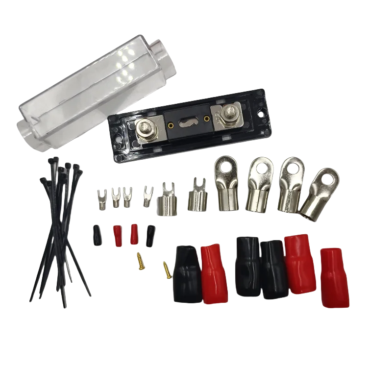 Car Audio 0GA Red Car Copper Clad Aluminum Amplifier Wiring Kit 0Gauge Amp Kit