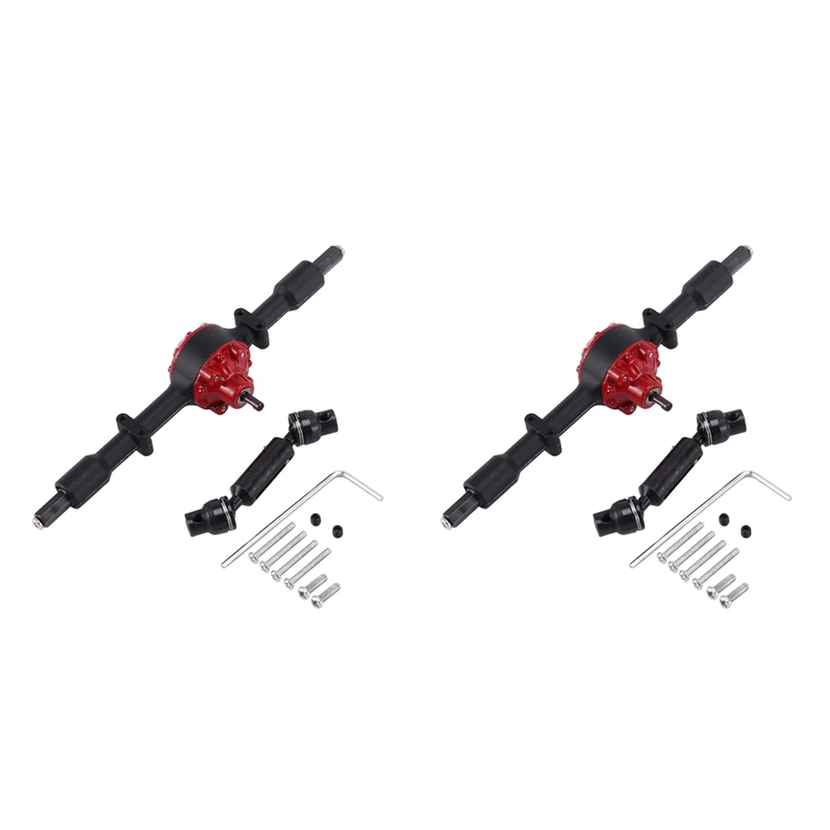 BAAU 2X Metal Rear Axle Bridge with Drive Shaft for D12 B14 B24 B16 B36 C14 C24 C34 C44 RC Car Upgrade Parts,A