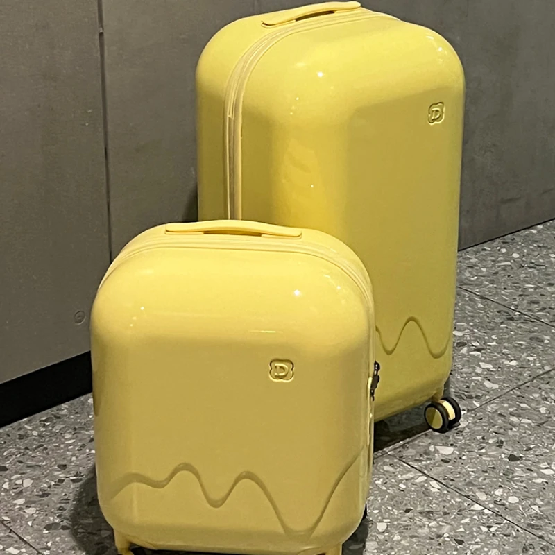 

Big fish suitcase trolley case universal wheel light suitcase female 20 inch student ice cream password travel case male 24