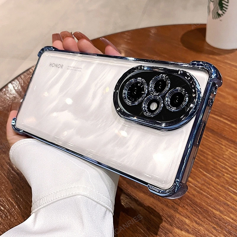 Enhanced Shockproof Silicone Soft Case with Four-Corner Thickening and Plating