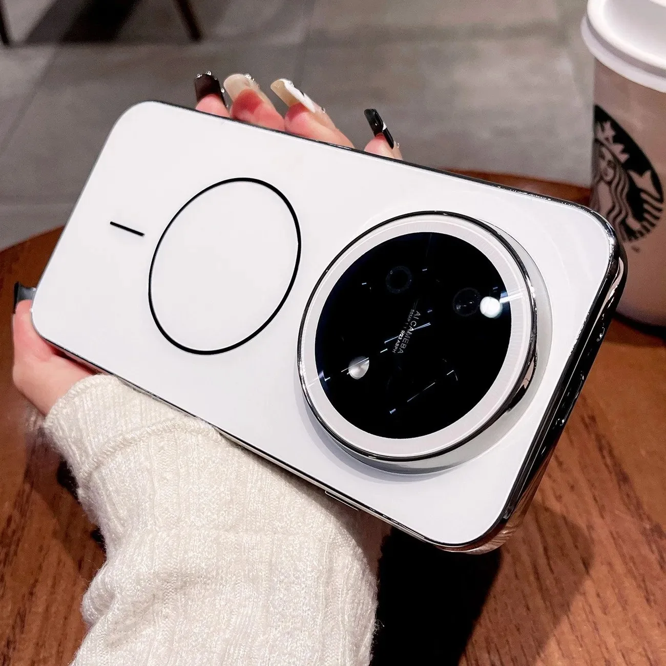 Sleek Frosted Magnetic Lens Full Cover Shockproof Case