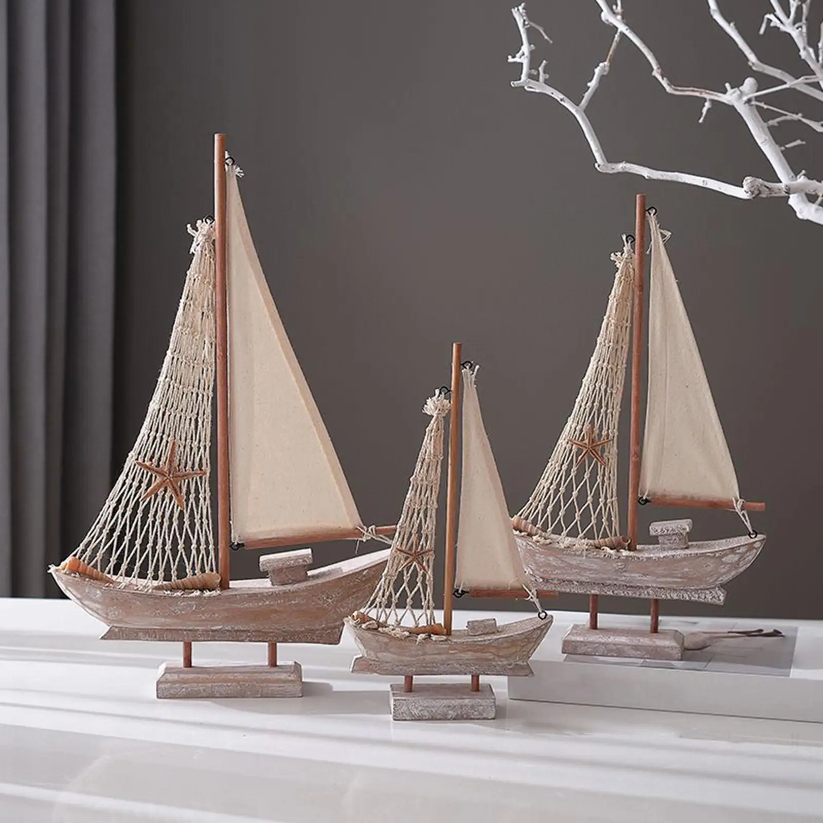 Wood Sail Boat Photo Props Nautical Theme Handmade Home Decor Mini Sailboat Model for Tables Vanity Office Desktop Countertop Wood Sail Boat Photo Props Nautical Theme Handmade Home Decor Mini Sailboat Model for Tables Vanity Office Desktop Countertop