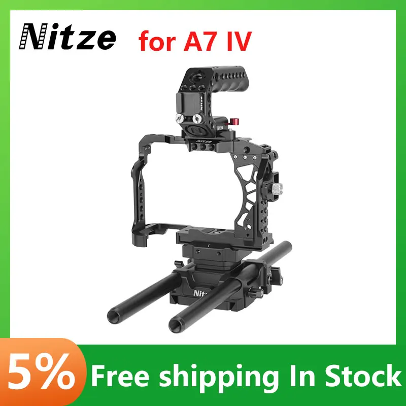 Nitze Camera Cage Per Sony A7Iv A7M4 Slr Microlone Camera Kit Gabbia Estesa