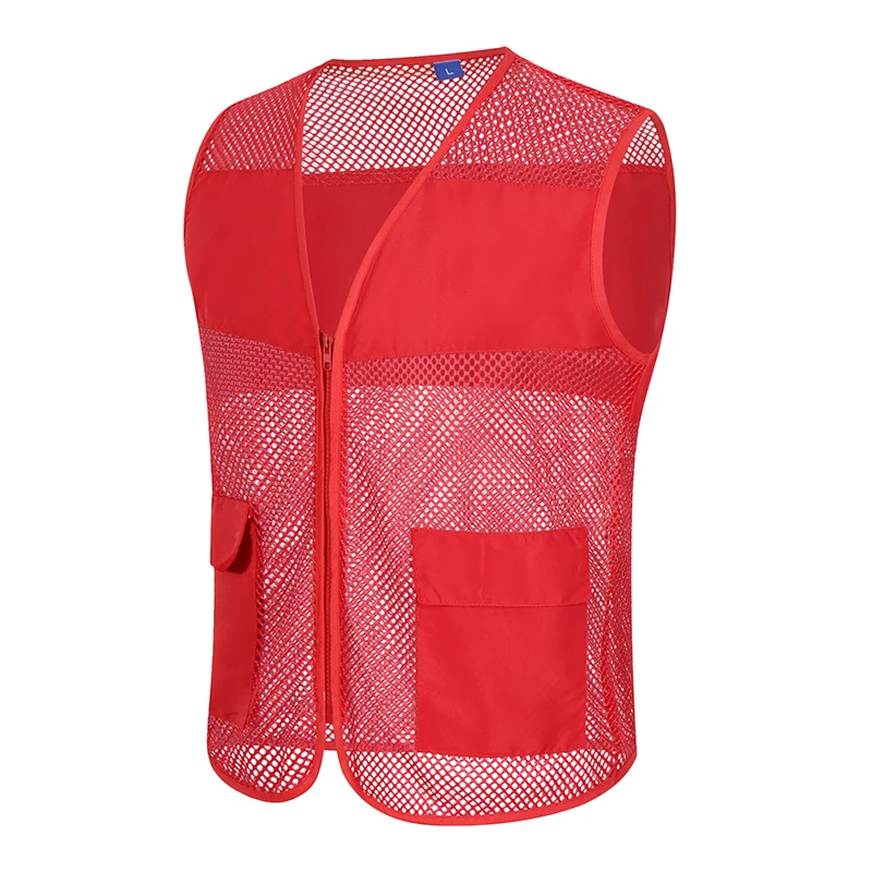 Outdoor Men Multi Pocket Baggy Vest 2023 Summer Men Casual Thin Mesh Shooting Work Outerwear Sleeveless Jacket With Many Pockets