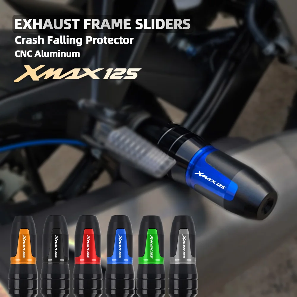 

FOR YAMAHA XMAX 125 X-MAX125 2012-2021 2020 2019 Motorbike CNC accessories Exhaust Frame Sliders Crash Pads Falling Protector