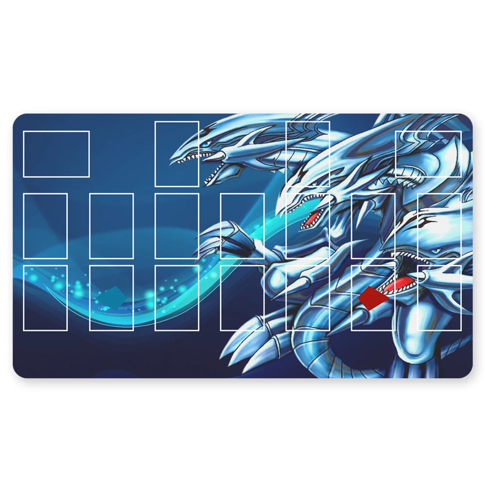 

566301 - TCG Playmat Blue-eyes Ultimate Dragon Dark Magician Duel Monsters Playmats Compatible for YuGiOh OCG TCG CCG + Free Bag