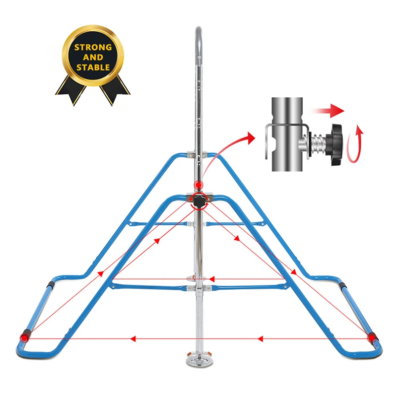 Gymnastics Horizontal Bar for Kids Folding Adjustable Height Home Training Bar Equipment gym equipment for home pull up bar
