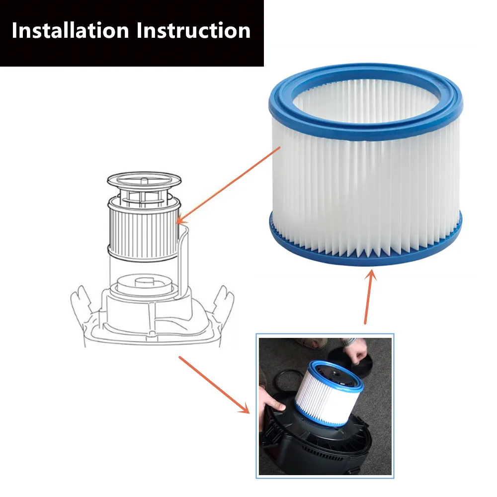 Nilfisk Vacuum HEPA Filter Replacement - Compatible With Aero 26, 21, 31 Wet/Dry Series