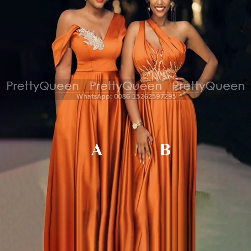VTsiERY One Shoulder Chiffon Bridesmaid Dress - Pleated Long Formal Gown, Wedding Guest Dress 2024 - View #5
