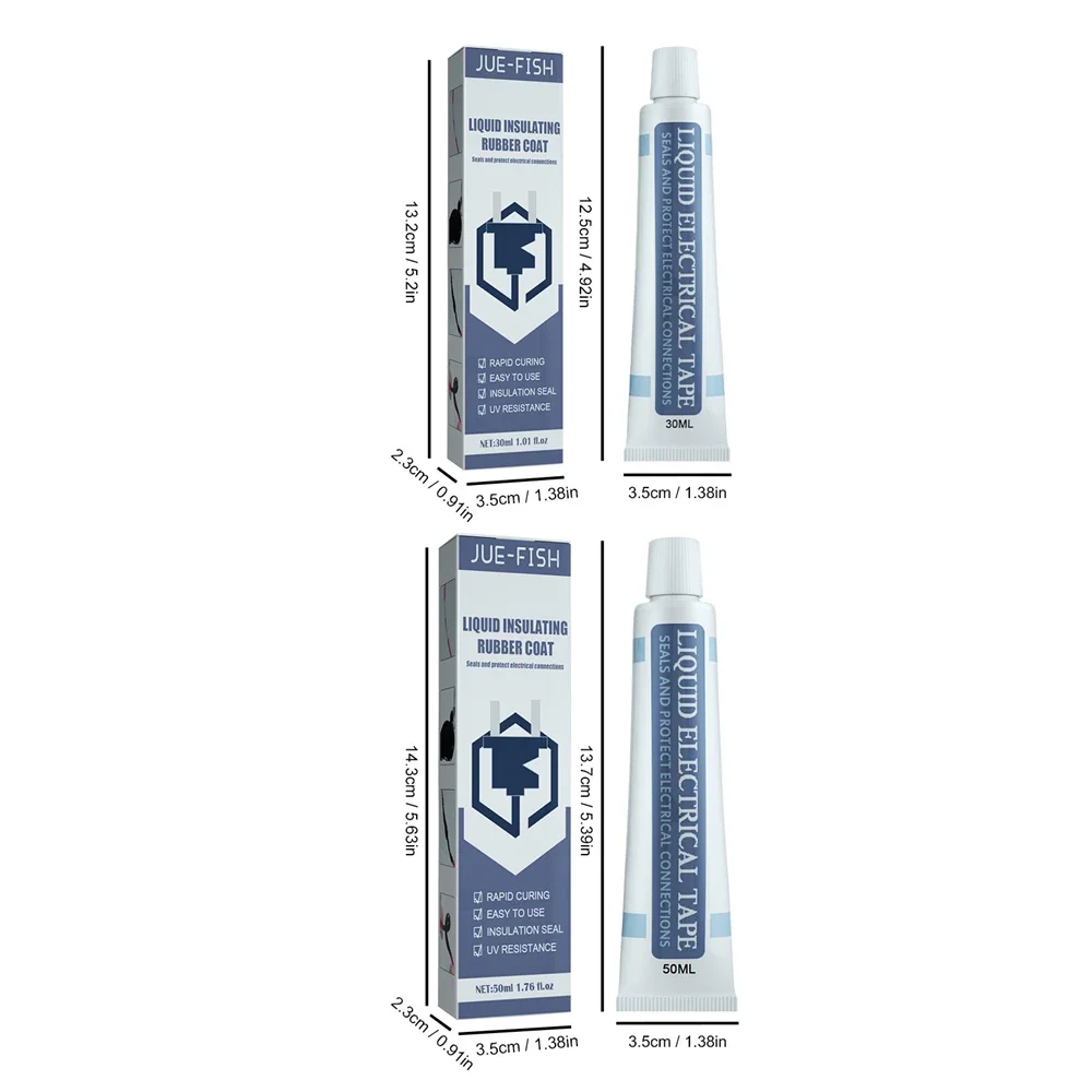 Description Picture 2 of item30/50ml Liquid Insulating Tape Repair Rubber Electrical Wire Cable Coat Fix Line Glue Wide Range Liquid Insulation Paste