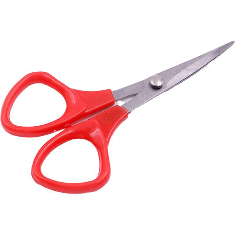 Šicí a výšivka nůžky ostrý zahnutá tipy, plastový ovládat úchop, malý, namyšlený DIY použít pro úřad, domácí, škola