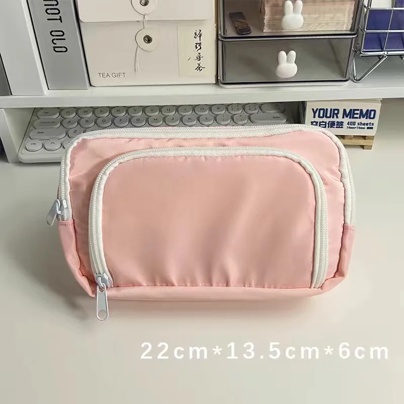 카와이 소녀 대용량 연필 가방 귀여운 미적 학교 케이스 편지지 홀더 가방 펜 케이스 학생 학교 용품