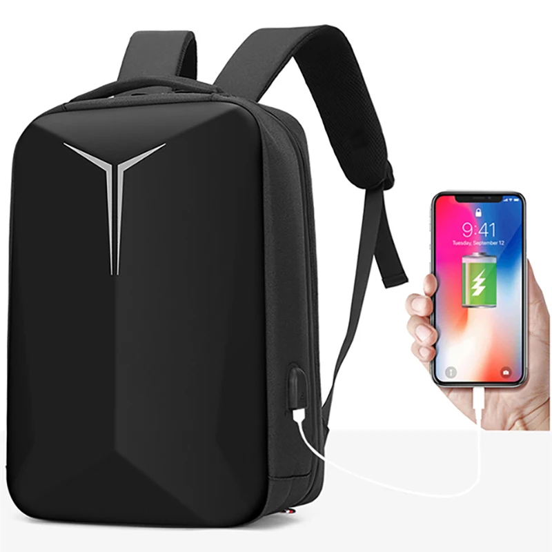 5874-2896f0.jpg Laptop Backpack Large Capacity Waterproof Backpack Hard Shell Lightweight Travel Bags USB Charge