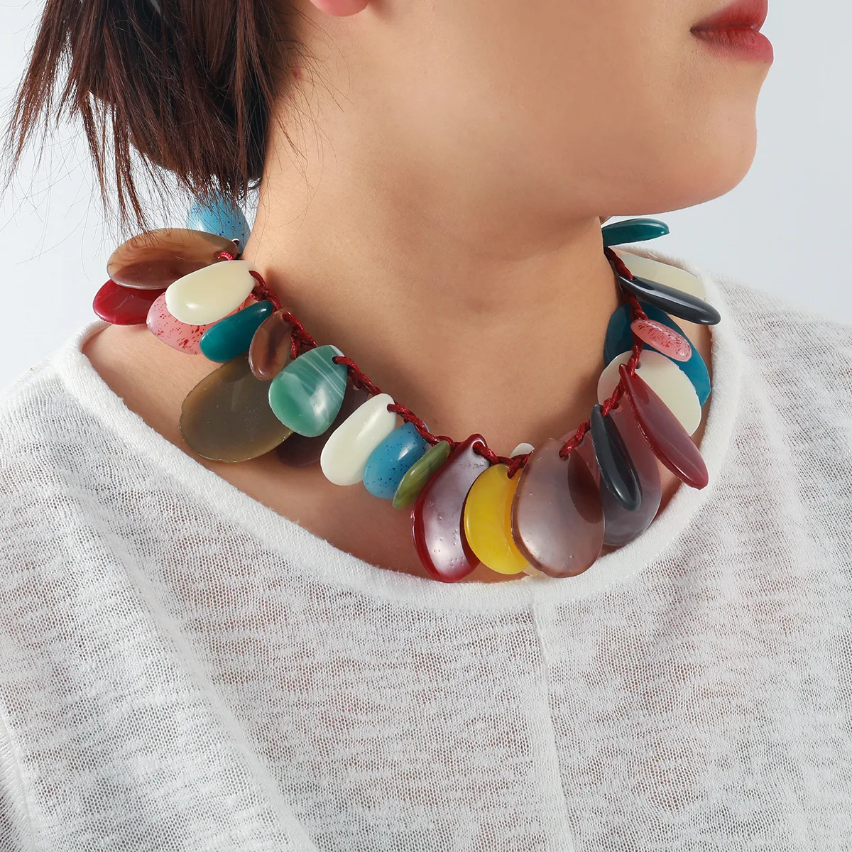Persönliche Bunte Wassertropfenförmige Harz-Ohrringe für Frauen 2026 Trend Schmuck-Accessoires – Detail 7