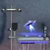 SDSN Piano Digital Bathroom Shower Set Hot Cold Bathroom Faucet Accessories Rain Shower Head Thermostatic Digital Shower System 2