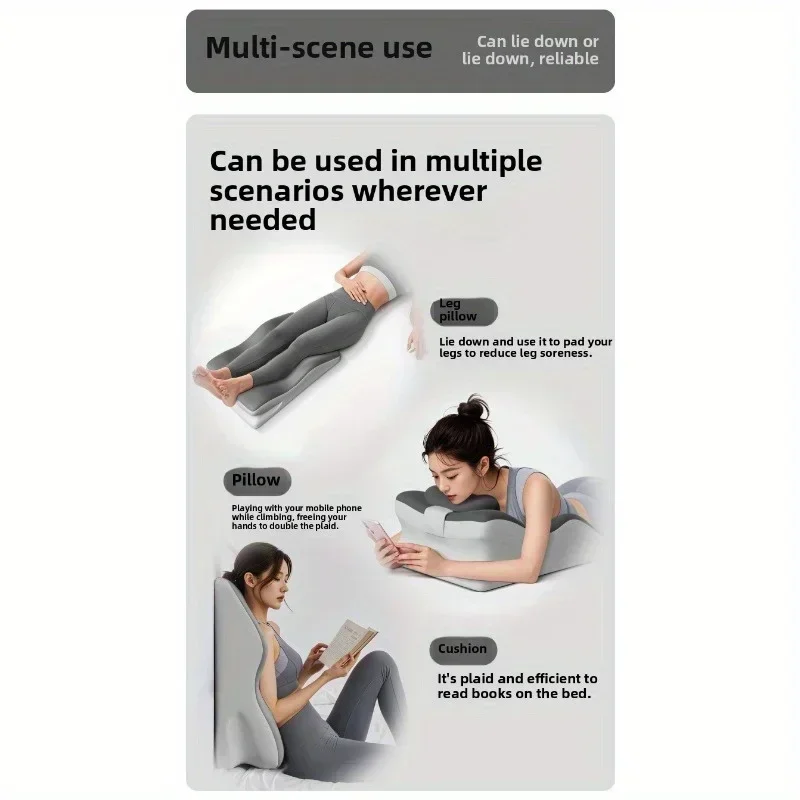 Multifunctional pillow for playing with mobile phone lying in bed and reading with backrest and neck support