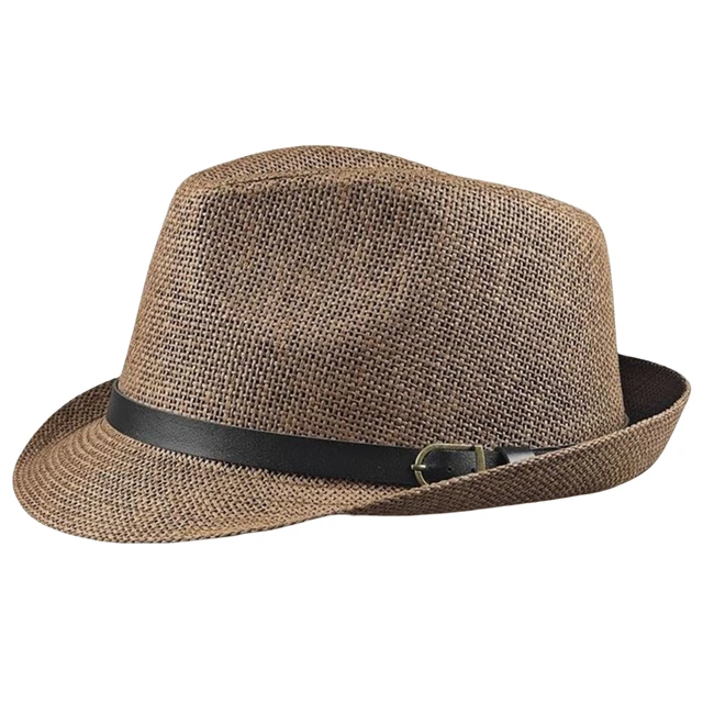 Oversize Big Head Men's Straw Fedoras - Outdoor Fishing Trilby Sun Hat for Dad Summer Beach Fashionable Women's Large Size Hat 2