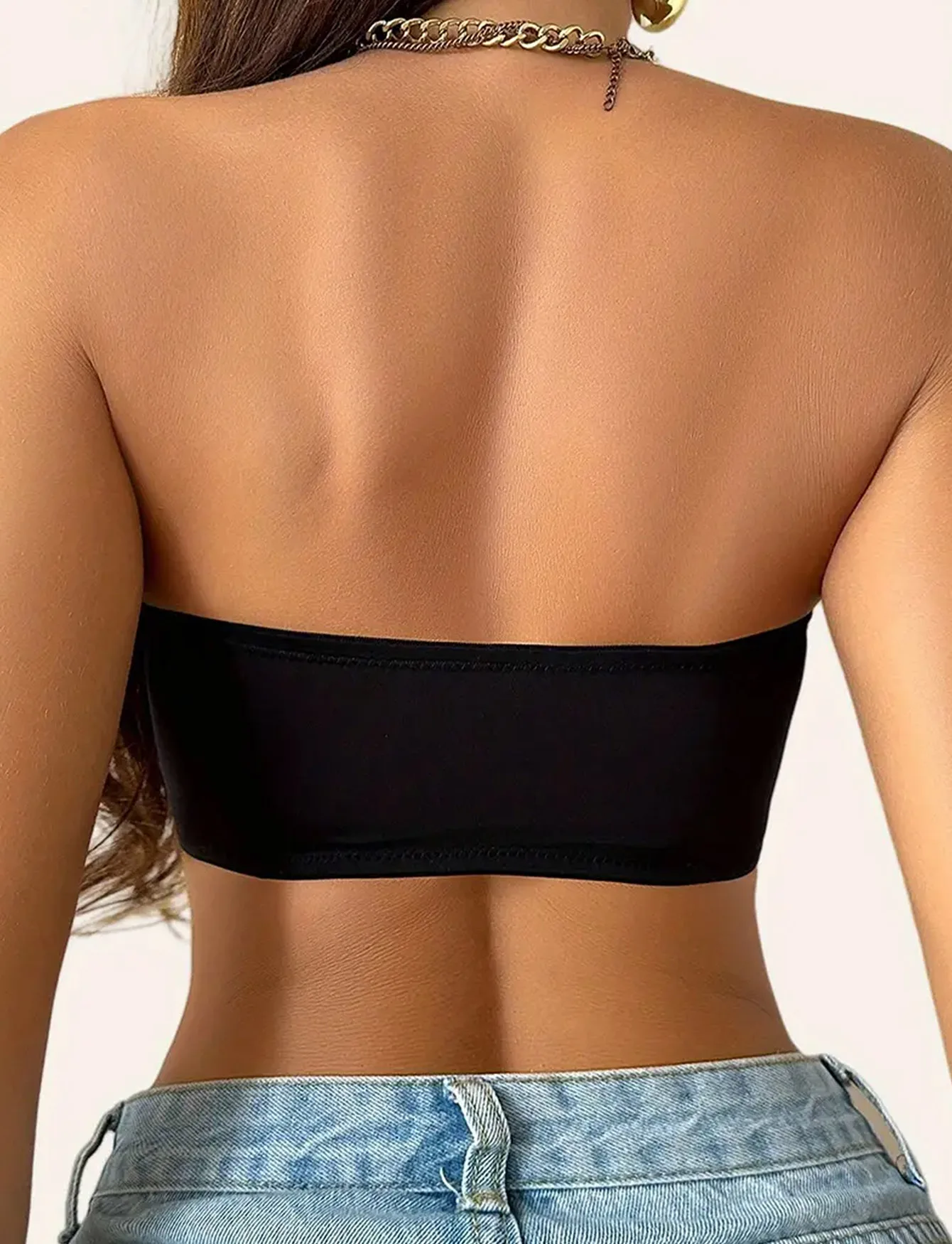 Women Strapless Bras wireless Seamless Bralettes Wireless Bra Soft Support Front Buckle detachable shoulder straps women lingerie bra