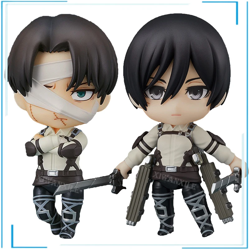 

Attack on Titan Mikasa Ackerman Anime Figure Hange Zoe Shingeki no Kyojin Action Figure Erwin Smith Figure Model Doll Toys