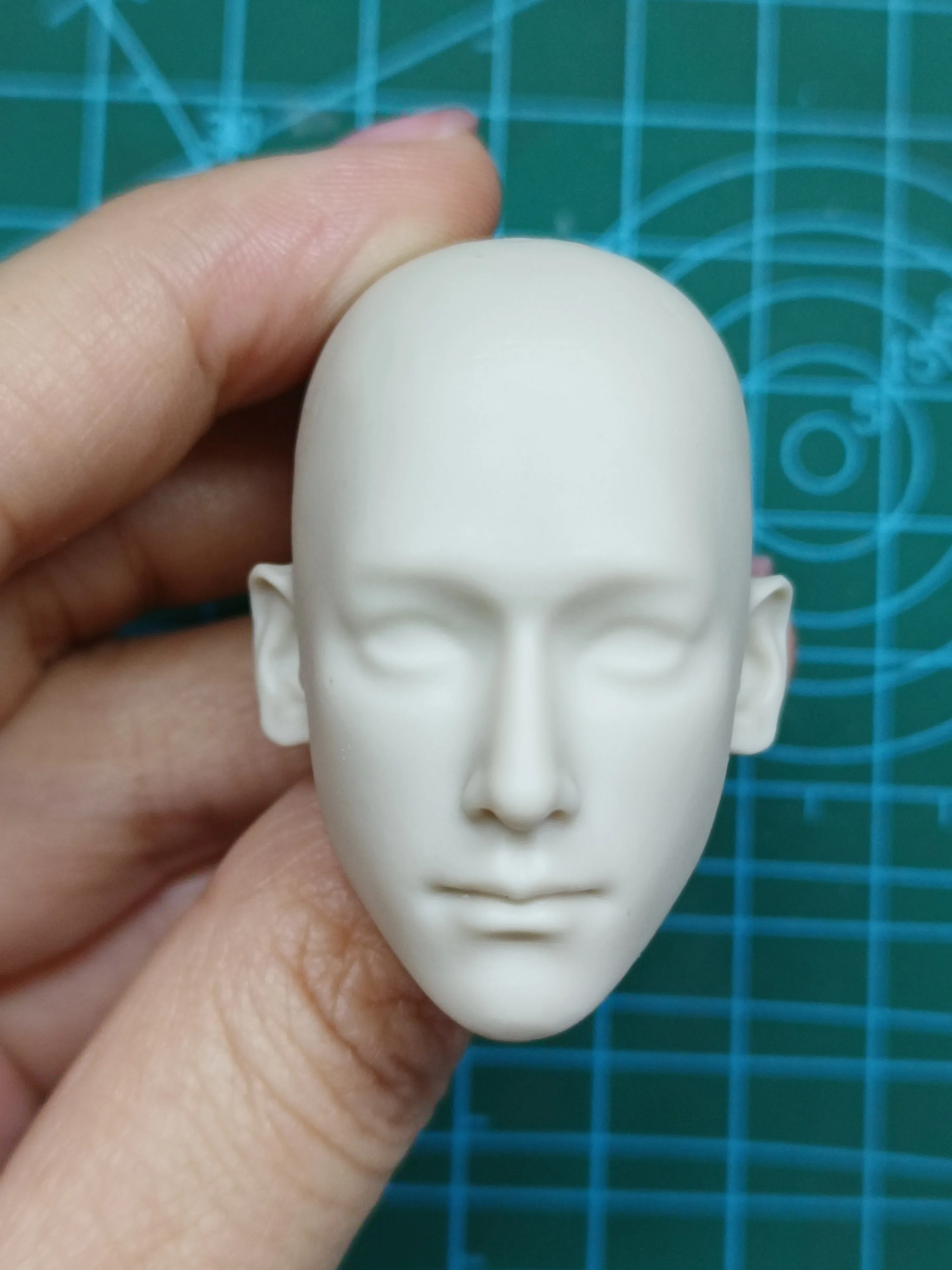 

1/6 Scale Luo YunXi Leo Male Head Sculpture Carving 1:6 Asia Star Unpainted Model Fit 12'' Action Figure Soldier Toys