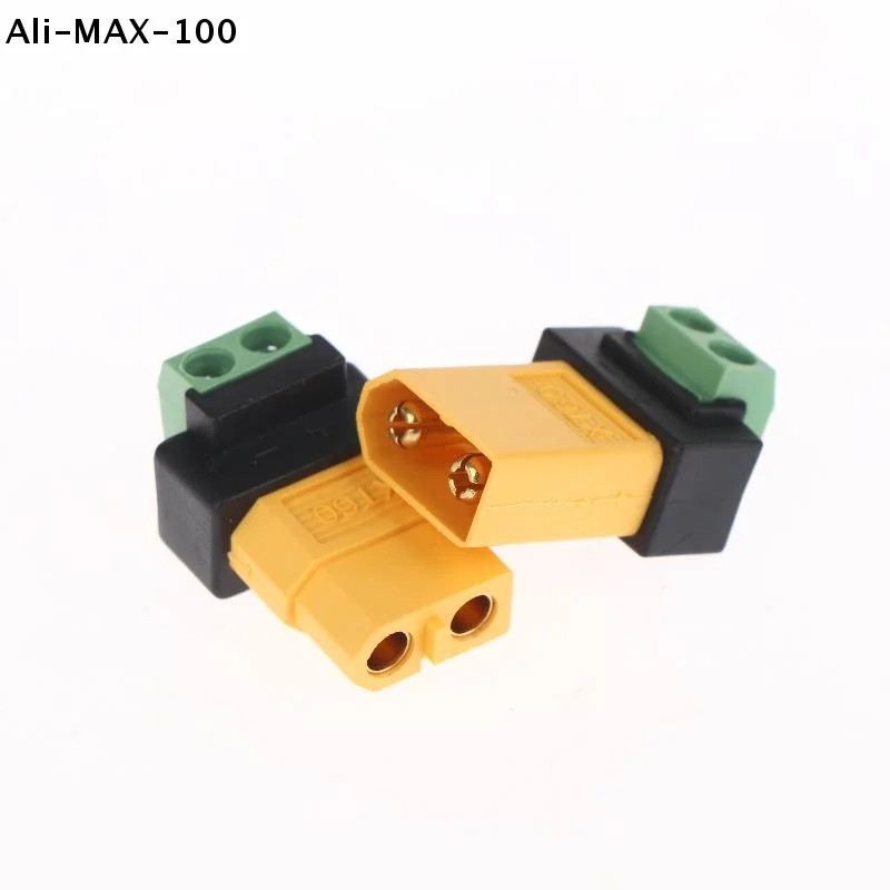 【Sv】XT60 남성-여성-2핀 터미널 어댑터 UAV 밸런스 충전기 태양광 패널 모델 장치용 무납땜 충전 커넥터