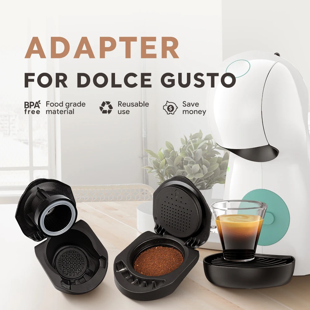 icafilas Coffee Capsula For Dolce Gusto Mini Me Reusable Coffee Capsule  piccolo xs Pods Stainless Steel Crema Filters - AliExpress