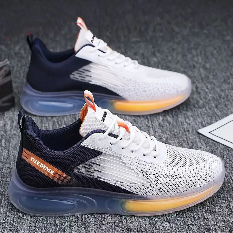 

Mens Running Shoes Air Cushion Sneakers Trainers Outdoor Male Sport Shoes for Men Weave Breathable Lace Up Casual Men's Sneakers