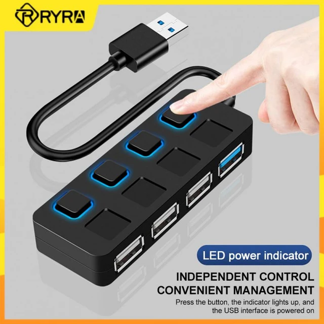 RYRA USB 3.0 Hub Dock 4Port Usb C High Speed Type C Splitter 5Gbps