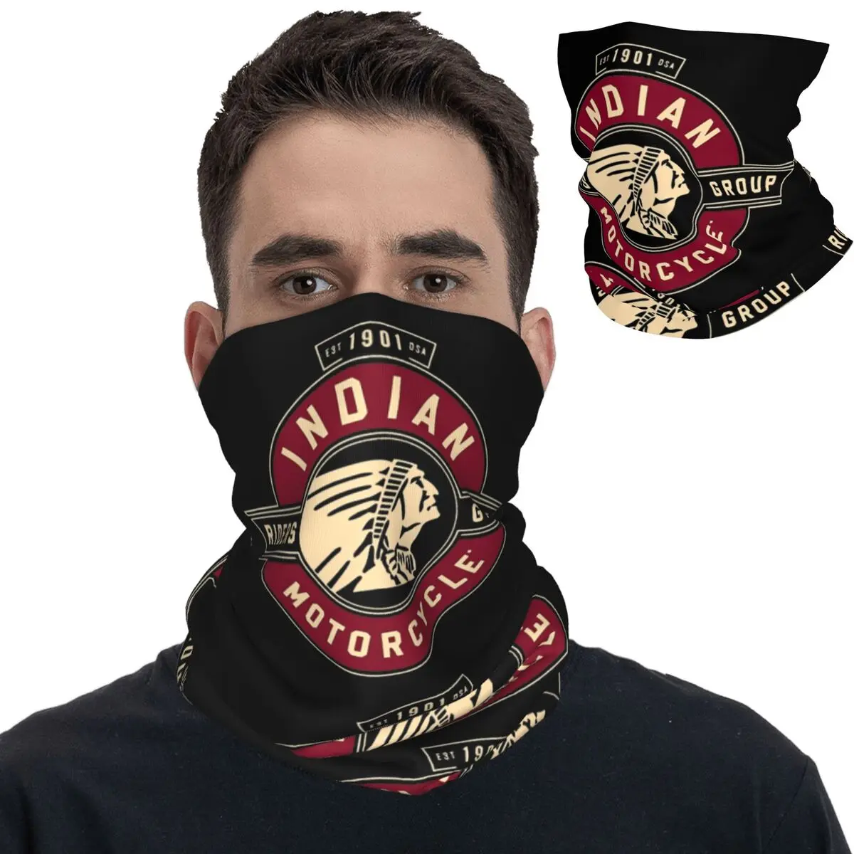 

Черная пятница индийская винтажная мотоциклетная Бандана шейный чехол с принтом Балаклава маска шарф теплый Велоспорт Туризм для мужчин женщин взрослых