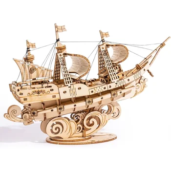 DIY Wooden Ship Puzzle 1