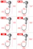 10Pcs/5Pcs Jig Crank Fishing Hooks 1.5g-14g Jigging Hook Round Ball Head Barbed Fishhook Pike Carp Fishing Tackles 4