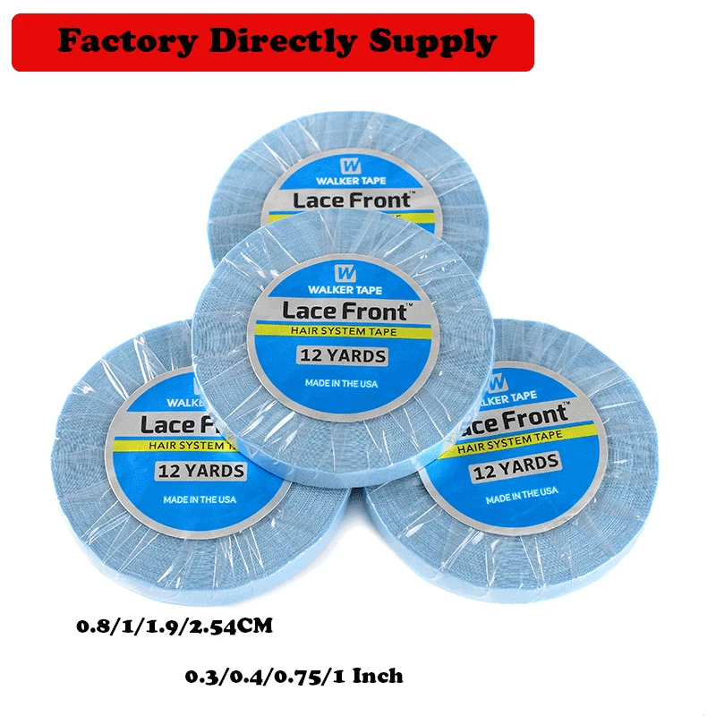 Hair System Tape Double Side Walker Tape Ultra Hold Hair Extension Tapes For Lace Closure 0.8Cm 12Yards/Roll Lace Front Wig Glue double sided tape,wig glue,hair bonding glue,hair extension tape,lace wig glue,hair tape,wig tape