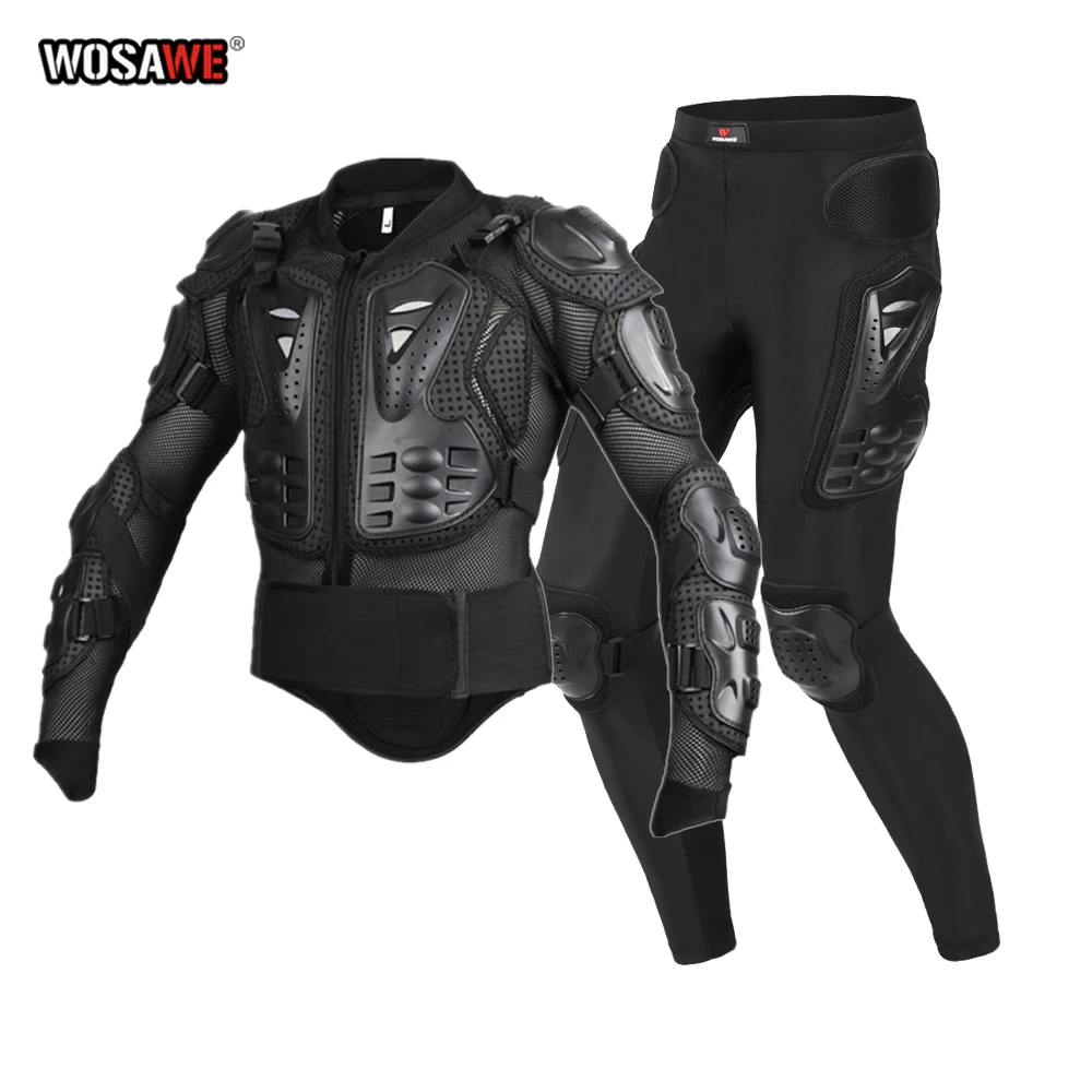 Wosawe Motorcycle Armor Suit Full Body Protective Jackets Motocross