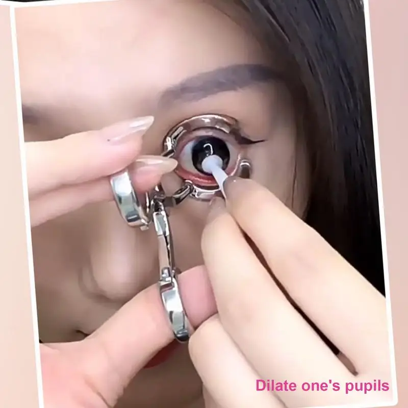 Contact Lens Wearing Tool Eye-Opening Clips Eyelid Spreader Contact Lens Wearing Aids Eyelid Stretcher