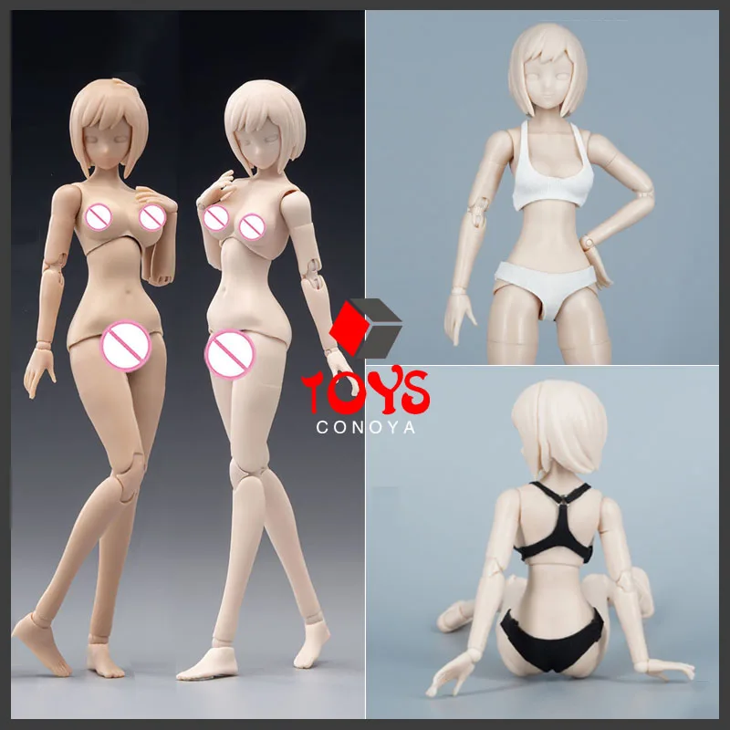 

86TOYS T86-ST 1/12 Scale Female Super Flexible Joint Body with Anime Head White Wheat Action Figure Articulated Doll Toy Model