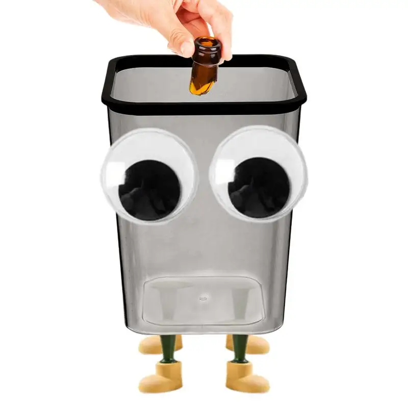 

Cartoon Cute Big Eyes Trash Can Garbage Bin Home Office Rubbish Bin Bathroom Garbage Bag Container Waste Bucket Kitchen Dustbin