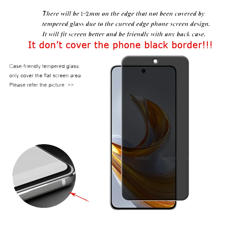 ZTE Nubia Air Pro Privacy Anti-Spy Tempered Glass Screen Protector (Pack of 1-4)