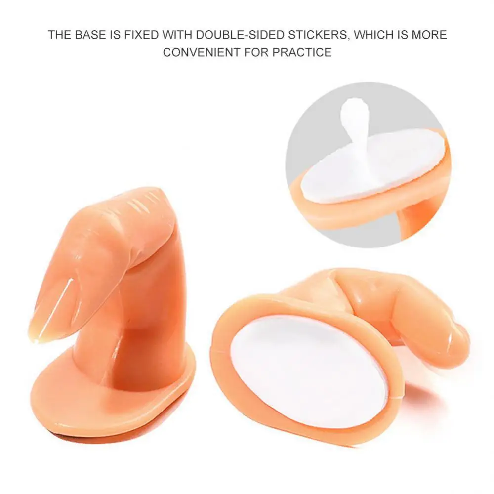 Description Picture 2 of item1Pcs Practice Finger Manicure Beginners Training Acrylic UV Gel Hand Finger Design False Nail Tips Model DIY Display Tools