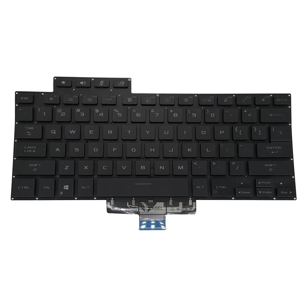 Teclado Retroiluminado dos Eua Asus Rog Zephyrus M16 2023 Gu603 Gu603zw Gu603zx Gu603ze Ga503 0knr02812us00 V202526qs1 - Imagem 3