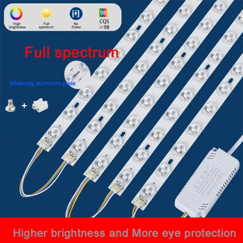 High Brightness LED Ceiling Light Module Source Widening And Full Spectrum 12 60 144W Bed/Living Room Lamp Core Bars Panel Strip
