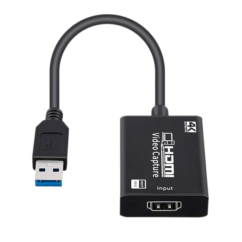 

3X Карта видеозахвата для USB 3,0 Full HD 1080P 4K карта захвата живой трансляции и записи