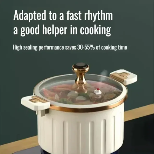 Micro Pressure Cooker Household Large Capacity cooking Pot with Double Ear Non-stick Multi-function Soup Pot Pressure Cooking 3