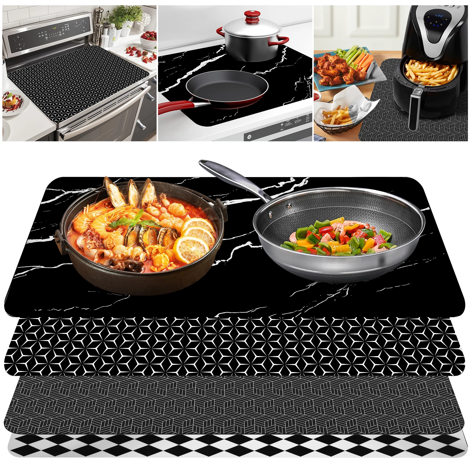 Stove Top Protection Pad Anti-fouling and Anti-oil Pad Induction Cooker Cover Induction Cooktop Protector Mat Kitchen Accessorie
